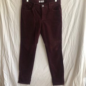 Corduroy Maroon Pants